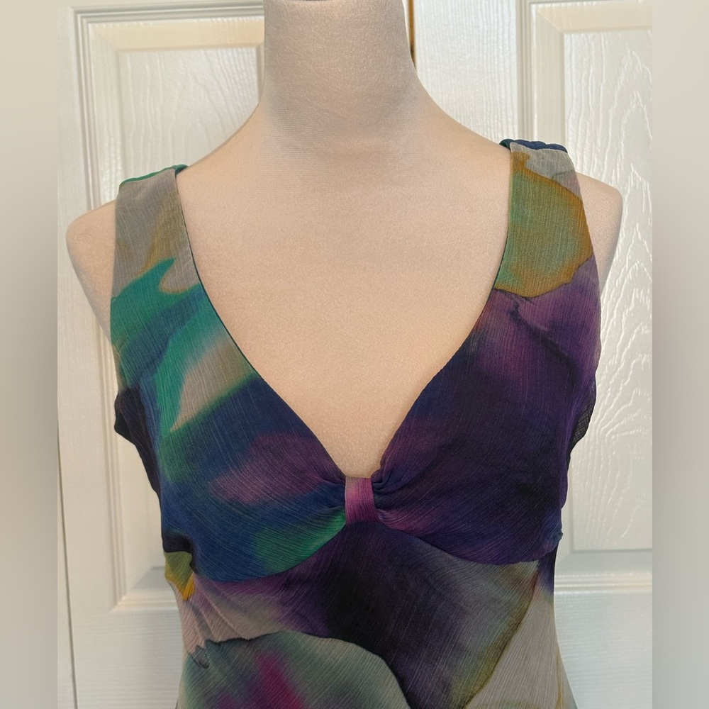 Cartise sleeveless dress with asymmetrical hem. Size 4 - Picture 2 of 15